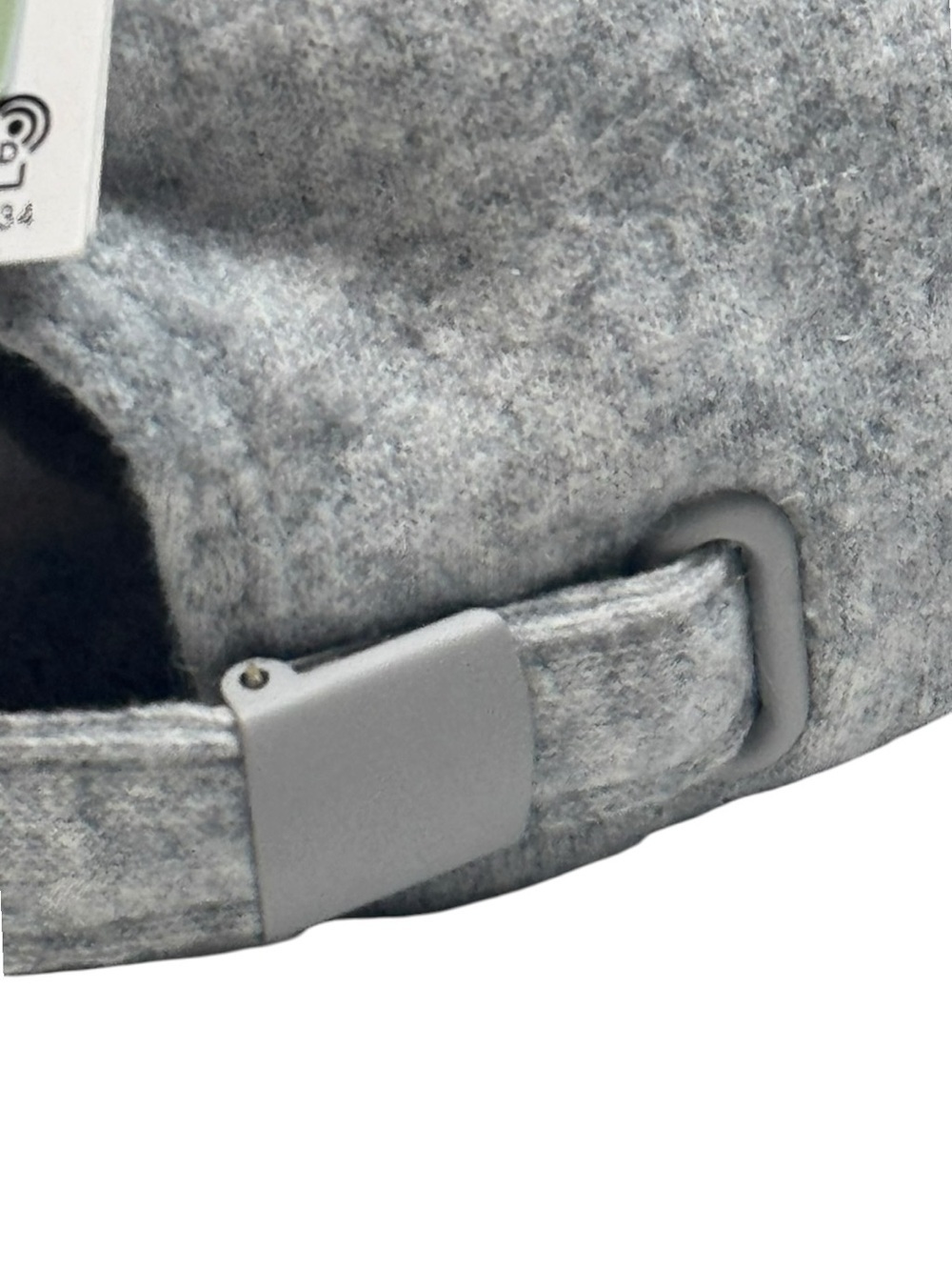 NWT H&M Recycled Wool Blend Baseball Cap Hat Grey One Size Adjustable - Picture 4 of 8